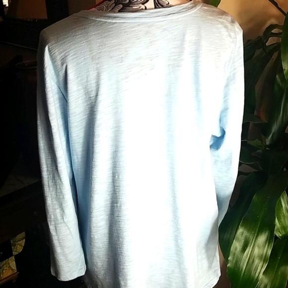 Laura Scott,0020, light blue top, size L - Picture 3 of 7